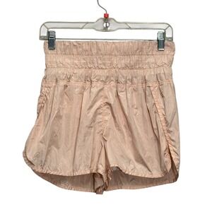 Free People Movement Light Pink The Way Home Shorts Sz S Athleisure‎ Running Gym